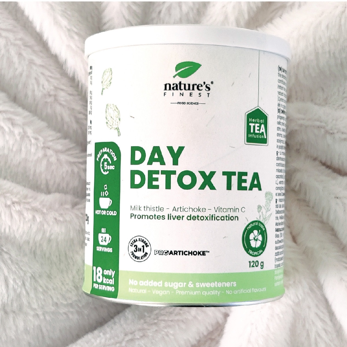 Dnevni detox čaj | Energizirajuće čišćenje | Imuni čaj | Čaj za olakšanje stresa | Organsko | Vegansko | Čaj od mlijeka čička | Podrška imunosti | 120